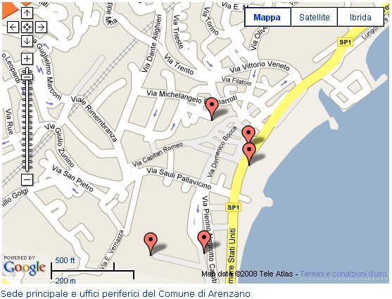 Immagine di Arenzano su Google Maps - clicca per i dettagli