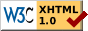 logo W3C conforme XHTML 1.0